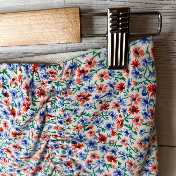 Rails Skirt Womens Size Medium Lara Wild Daisies Floral High Low Ruffle Hem Mini - Picture 8 of 16